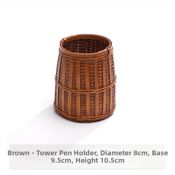 Bambusov četverokutni držač za olovke i spremnik za pohranu – dodatak za čajnu ceremoniju; poklon za rođendan, za razrednike i Dan učitelja