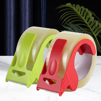 Plasztikus ragasztószalag vágó az e-kereskedelmi csomagoláshoz; logónyomtatás engedélyezett; engedélyezett magánmárkák elérhetők; nem importált; alkalmas csomagoláshoz, logisztikához és kartondobozok zárásához