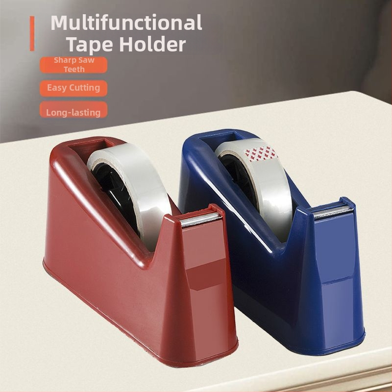 Nagy univerzális szalagvágó tartó, átlátszó asztali kivitel, szalag szélesség max. 48 mm, Márka Unique