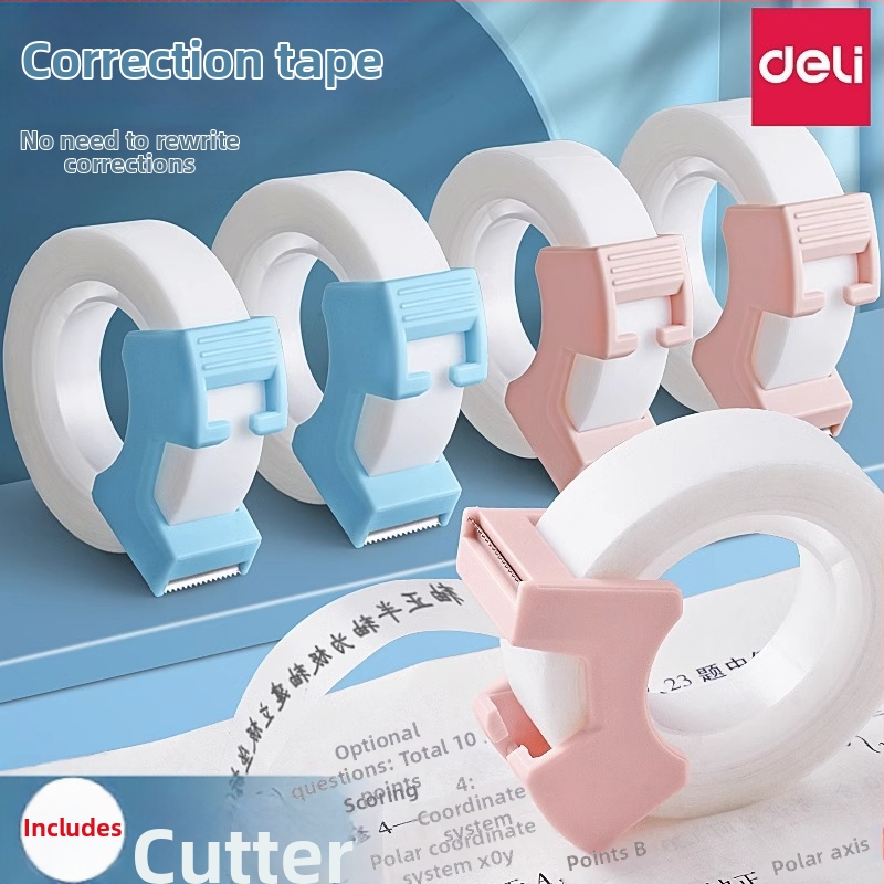 Deli kancelárska páska, neviditeľná lepiaca páska, model 30112, na opravu nesprávnych odpovedí