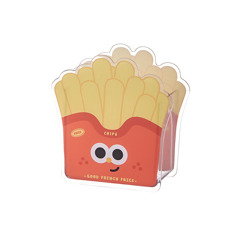 AS-acrylic държач за писалки, квадратен настолен органайзер от PP+PET материал, голям капацитет за съхранение на канцеларски материали и четки за грим