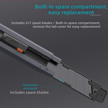 Kompaktni višenamjenski nož Jimmy JM-G12013, ABS kućište, oštrica 2×18×108 mm, neto težina 0.07 kg