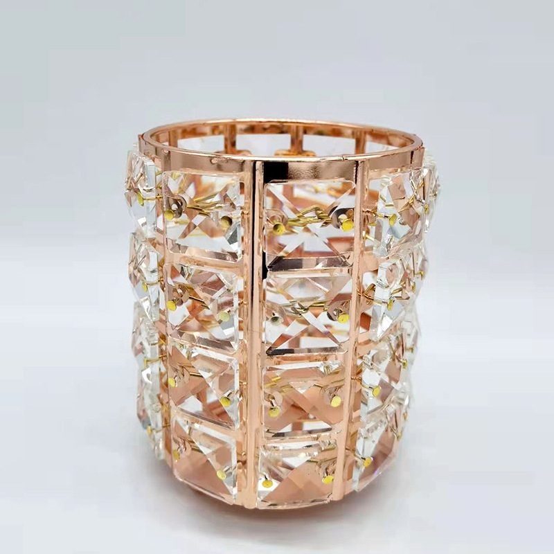 Mordoa 04 Акрилен кръгъл държач за четки за грим – съхранение и декоративен аксесоар за маса в салон за маникюр