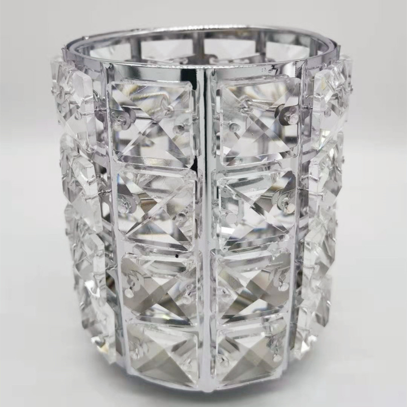 Mordoa 04 Акрилен кръгъл държач за четки за грим – съхранение и декоративен аксесоар за маса в салон за маникюр