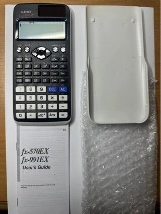 Funkcionális számológép fizika- és kémia versenyekre, modell 991, 24 számjegyű kijelző, kettős tápegység, elem tartalmazva