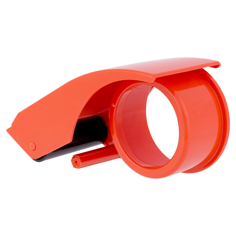 Дели 802 Апарат за запечатване на кутии - пластмасов инструмент за широко тиксо и запечатване на хартиени и платнени пратки (Марка: Deli; Модел: 802; Материал: пластмаса; Нетно тегло: 103 g; Приложение: универсално)