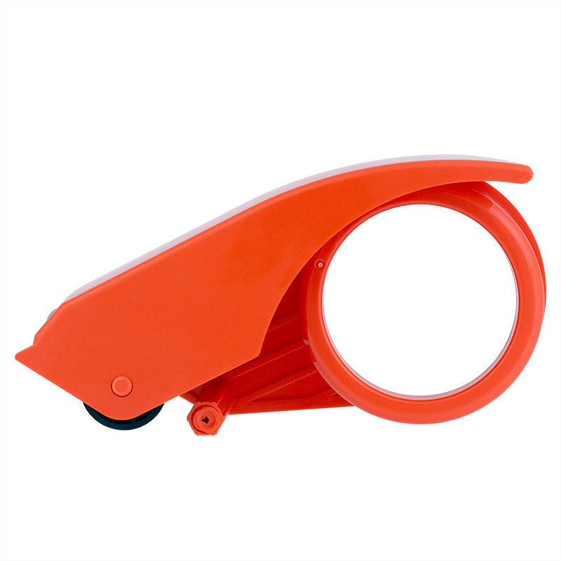 Дели 802 Апарат за запечатване на кутии - пластмасов инструмент за широко тиксо и запечатване на хартиени и платнени пратки (Марка: Deli; Модел: 802; Материал: пластмаса; Нетно тегло: 103 g; Приложение: универсално)