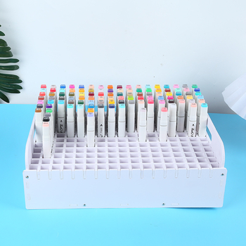 Raft de depozitare pentru pixuri pe birou – placă lemn-plastic, 1 nivel, portabil și rezistent la umezeală, stil modern minimalist