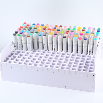 Raft de depozitare pentru pixuri pe birou – placă lemn-plastic, 1 nivel, portabil și rezistent la umezeală, stil modern minimalist