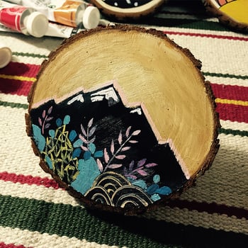 Felii circulare de lemn de brad pentru accesorii de fotografie și pictură, inele naturale ale creșterii, ornamente din lemn, Brand Master Gu, Stil chinezesc