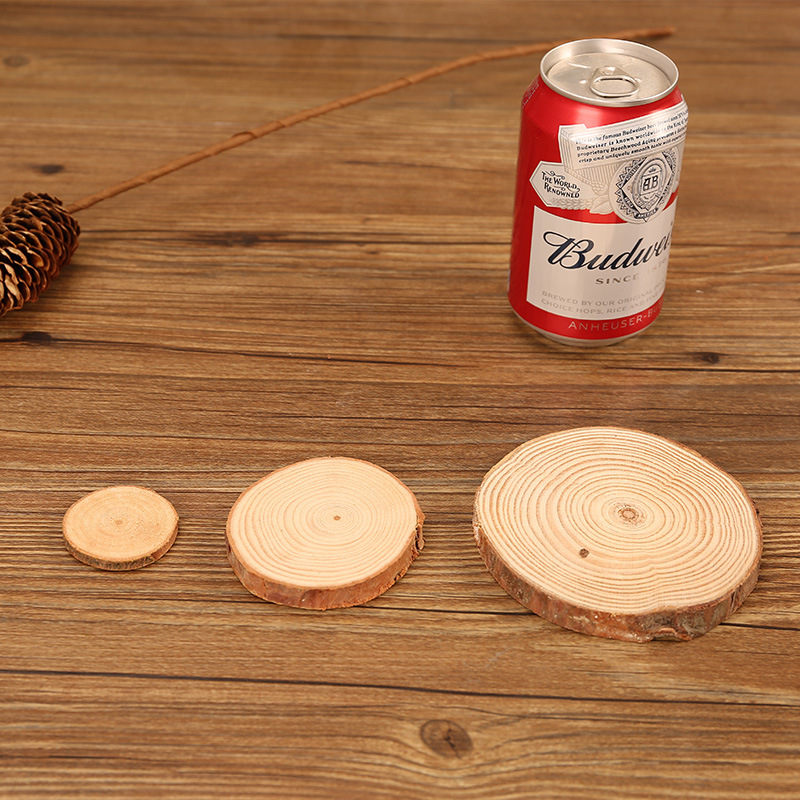 Felii circulare de lemn de brad pentru accesorii de fotografie și pictură, inele naturale ale creșterii, ornamente din lemn, Brand Master Gu, Stil chinezesc