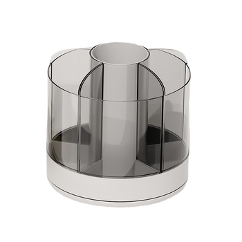 Завъртащ се държач за писалки, 2 л капацитет, настолен органайзер с отделения