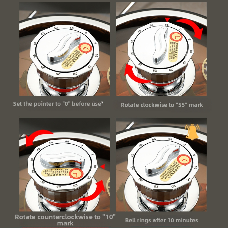Trojvrstvová parováčka z 304 nerezovej ocele s priehľadným viečkom – kompatibilná s indukčnou platňou, viacvrstvové dno