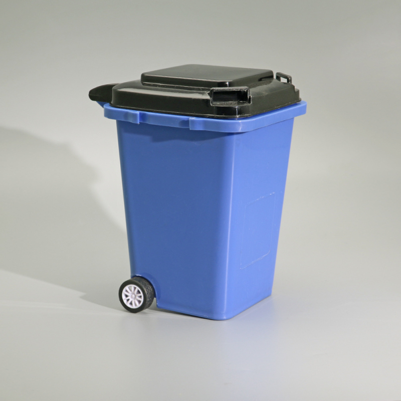 Držač za olovke u stilu valjka i organizator za pohranu - plastika, kvadratni oblik, model LJT01, marka Simple makeup, otisnuto logo, prilagodljiv