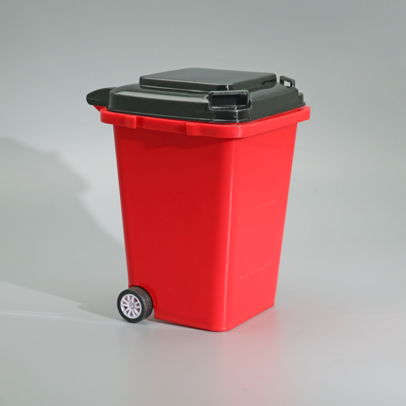Držač za olovke u stilu valjka i organizator za pohranu - plastika, kvadratni oblik, model LJT01, marka Simple makeup, otisnuto logo, prilagodljiv