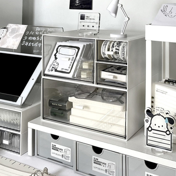 Kutija za skladištenje s pregradama, mogućnost slaganja, kapacitet 1 L, model 66, materijal abc