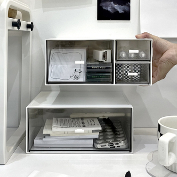 Kutija za skladištenje s pregradama, mogućnost slaganja, kapacitet 1 L, model 66, materijal abc