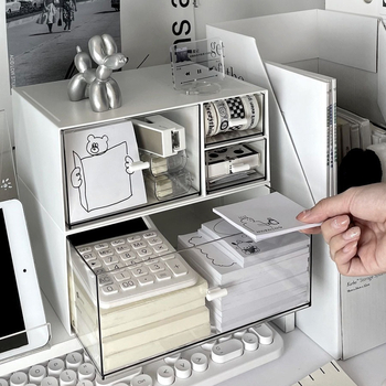 Kutija za skladištenje s pregradama, mogućnost slaganja, kapacitet 1 L, model 66, materijal abc