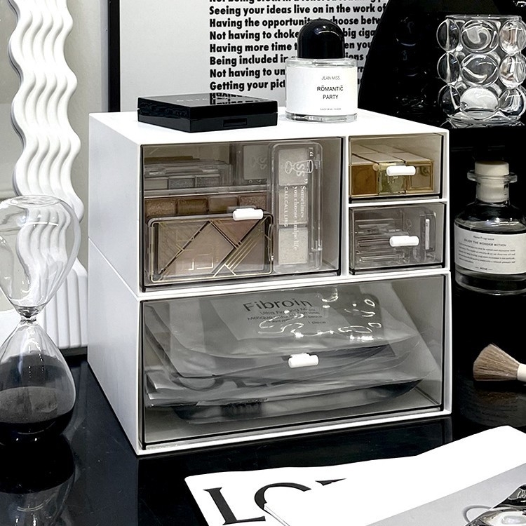 Kutija za skladištenje s pregradama, mogućnost slaganja, kapacitet 1 L, model 66, materijal abc