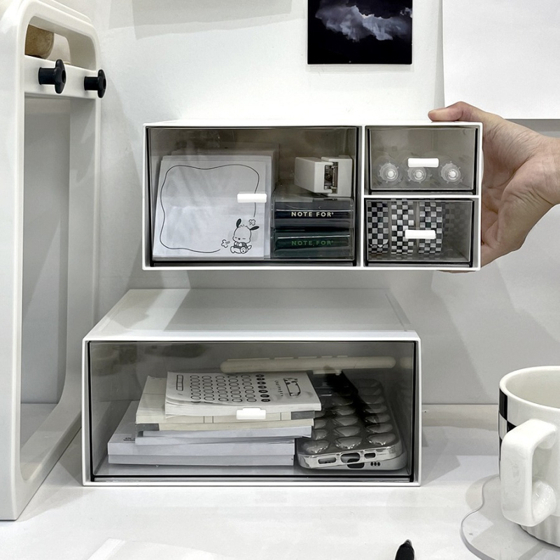 Kutija za skladištenje s pregradama, mogućnost slaganja, kapacitet 1 L, model 66, materijal abc