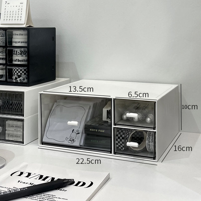 Kutija za skladištenje s pregradama, mogućnost slaganja, kapacitet 1 L, model 66, materijal abc