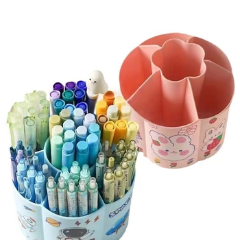 360° rotirajući plastični držač za olovke i stolni organizator