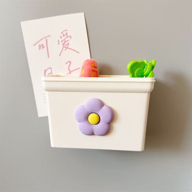 Magnetna kutija za hladnjak s bočnim postavljanjem na zid, bez bušenja, držač za olovke, kuhinjska višenamjenska