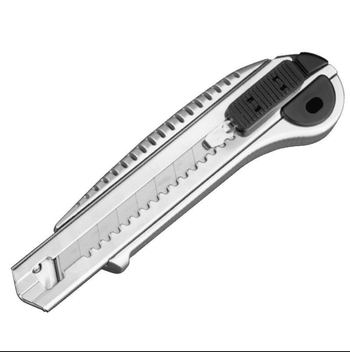 Nož za tapete od nehrđajućeg čelika, teški višenamjenski alat za rezanje papira, model Yt-210; oštrica 0.5×18 mm; težina 116.5 g