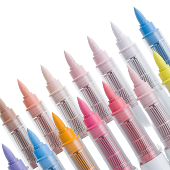 Tekući akrilni marker s mekanim vrhom, za osnovnu školu, u kutiji poklon-set