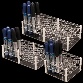 Prozirni akrilni držač za olovke i kozmetiku – plastični držač za perá, markere, olovke za obrve, ruževe i nakit (Materijal: Plast; Model: Zadani predmet; Prilagodba: Da; Ispis logotipa: Nije moguće)