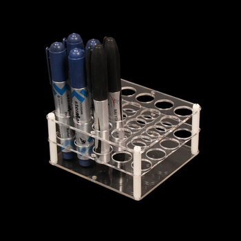 Prozirni akrilni držač za olovke i kozmetiku – plastični držač za perá, markere, olovke za obrve, ruževe i nakit (Materijal: Plast; Model: Zadani predmet; Prilagodba: Da; Ispis logotipa: Nije moguće)