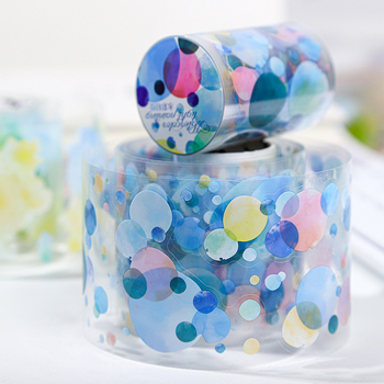 PET декоративна лента - акварелна серия с тема размазване, за дневници и за задни панели на телефона (PET база, Yu Xian, многоцелево използване, 2025-03-21)