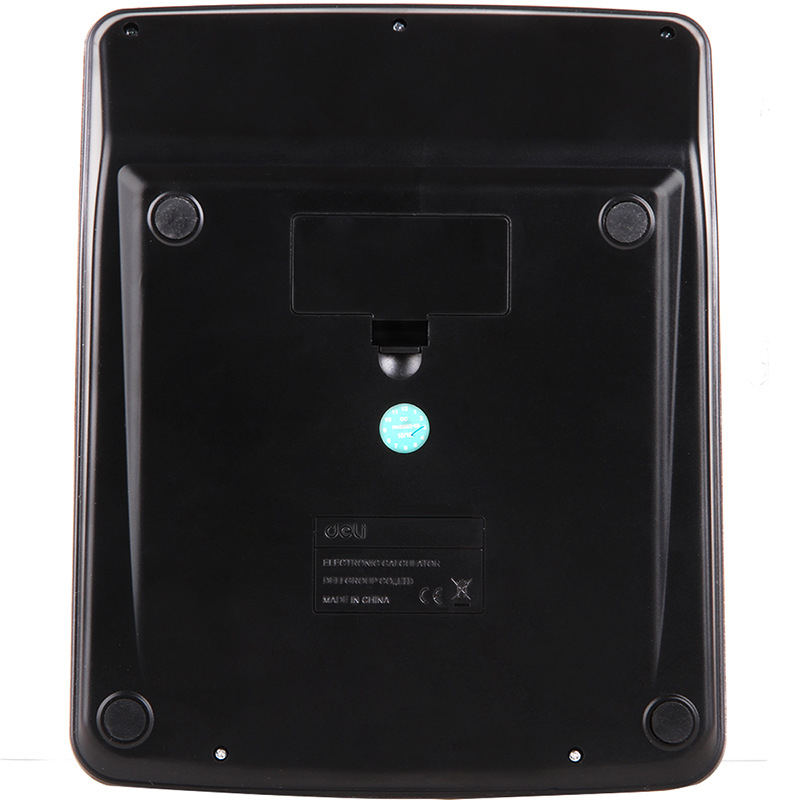 Deli 1512 аритметичен калкулатор с гласова функция, 12-цифрен дисплей