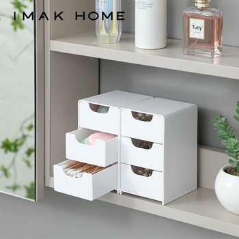 Desktop kutija za skladištenje s tri odjeljka, 18 L kapacitet, PP materijal, japanski stil