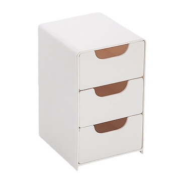 Desktop kutija za skladištenje s tri odjeljka, 18 L kapacitet, PP materijal, japanski stil