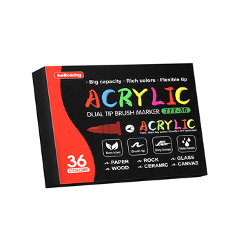 Dvostrani akrilni marker, okrugla vrh, vodootporan, brzo sušeći (Dvostrani, Akrilni, Vodootporan, Brzo sušeći)