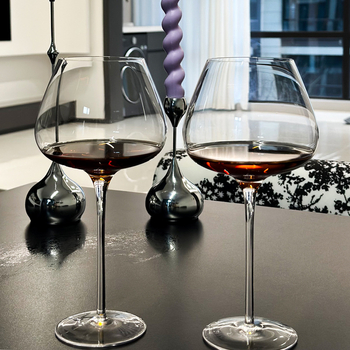Set kristalnih čaša za vino, ultra-tanke stijenke, jednostavan stil, kapacitet 901–1000 ml, više od 10 komada