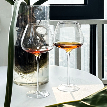 Set kristalnih čaša za vino, ultra-tanke stijenke, jednostavan stil, kapacitet 901–1000 ml, više od 10 komada