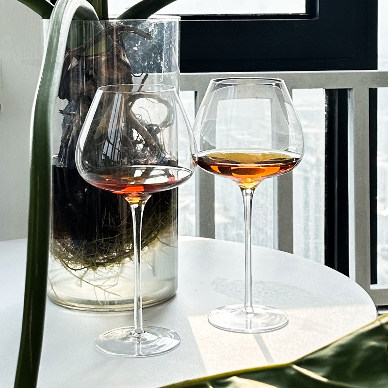 Set kristalnih čaša za vino, ultra-tanke stijenke, jednostavan stil, kapacitet 901–1000 ml, više od 10 komada