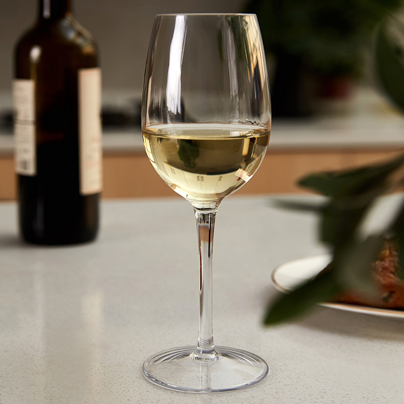 Set de pahare de vin din Tritan, două bucăți, stil modern simplu, personalizare disponibilă, logo tipărit