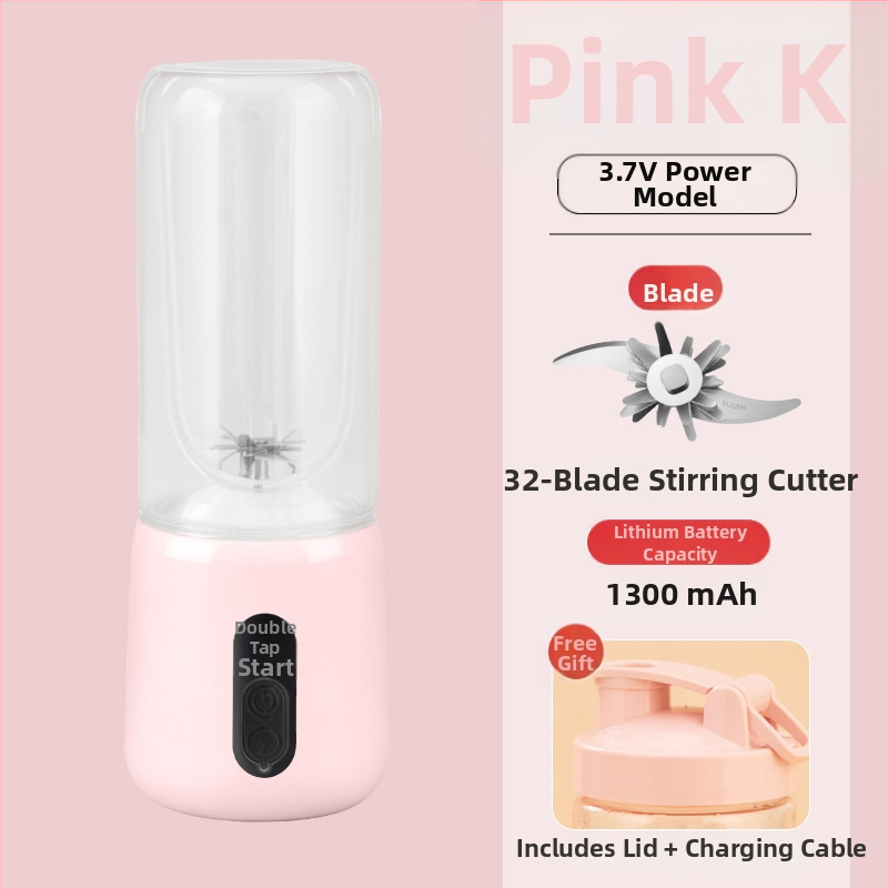 Prenosný odšťavovač na ovocie s vstavanou batériou a bezdrôtovým nabíjaním, 55W, 18001–20000 rpm, objem 401–600 ml, vnútorný zásobník z borosilikátového skla