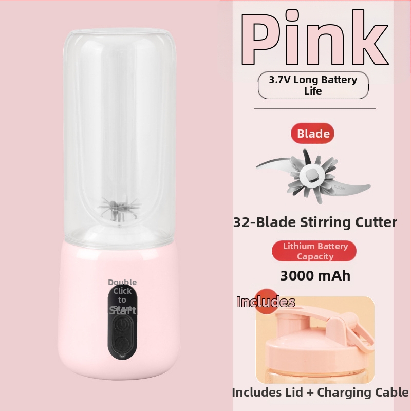 Prenosný odšťavovač na ovocie s vstavanou batériou a bezdrôtovým nabíjaním, 55W, 18001–20000 rpm, objem 401–600 ml, vnútorný zásobník z borosilikátového skla