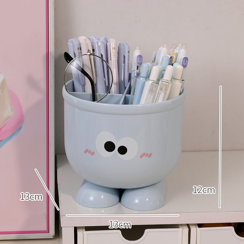 Műanyag íróasztali rendező osztott rekeszekkel, fa erezet mintázat és japán stílus; kapacitás 18 L