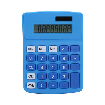 Calculator aritmetic, afișaj de 8 cifre, corp din ABS, alimentare duală, imprimare logo, personalizare disponibilă, pentru cadouri de afaceri