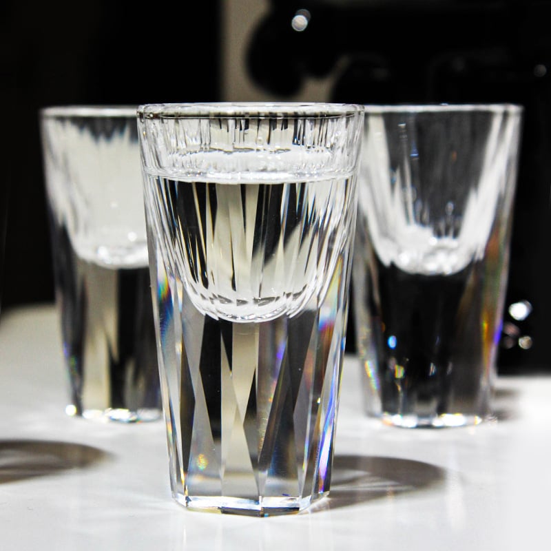 Ručnoručno izrađeni K9 kristalni set čaša za žestoka, 1–100 ml, moderni Bloom stil, poklon kutija