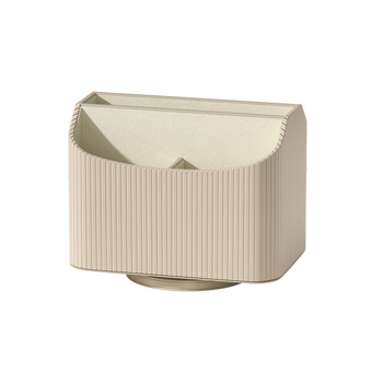 Cutie de depozitare de birou din PU piele, rotativă, cu compartimente multiple, pentru telecomenzi, materiale de birou și cosmetice (SNH-5)