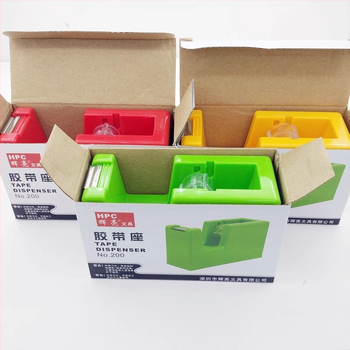 Tăietor de bandă pentru birou, material PP, model 202, 180 g, imprimare logo posibilă, personalizare