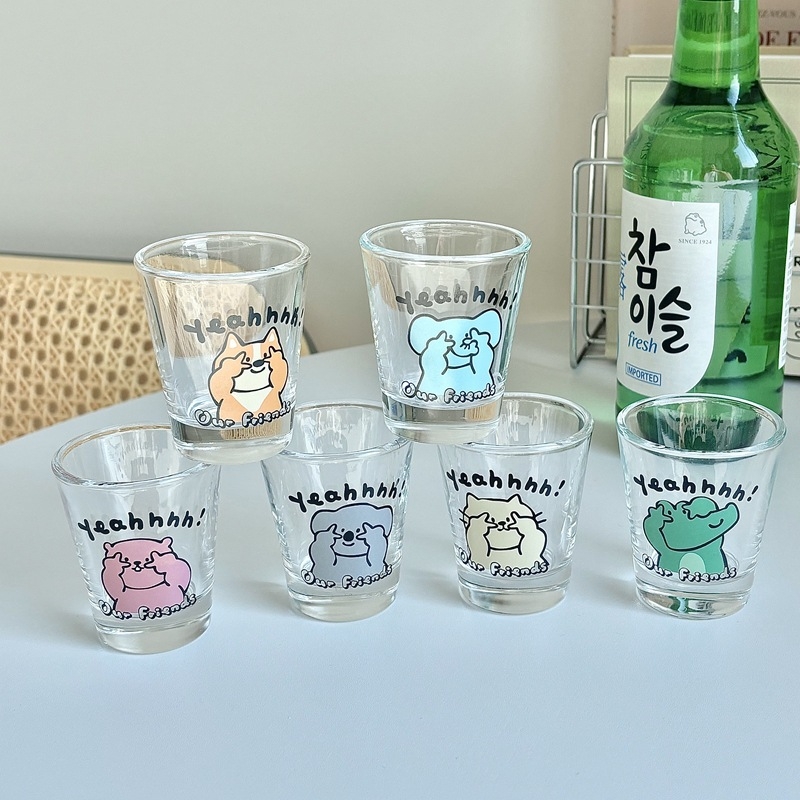 Set de pahare din sticlă pentru băuturi spirtoase (6–10 bucăți) — Material: Sticlă; Imprimare logo: Da; Personalizare: Da; Calitate: Primă clasă