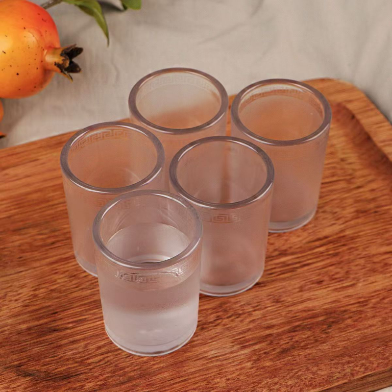 Borospohár, műanyag, modern-minimalista stílus, 60 g, logónyomás elérhető