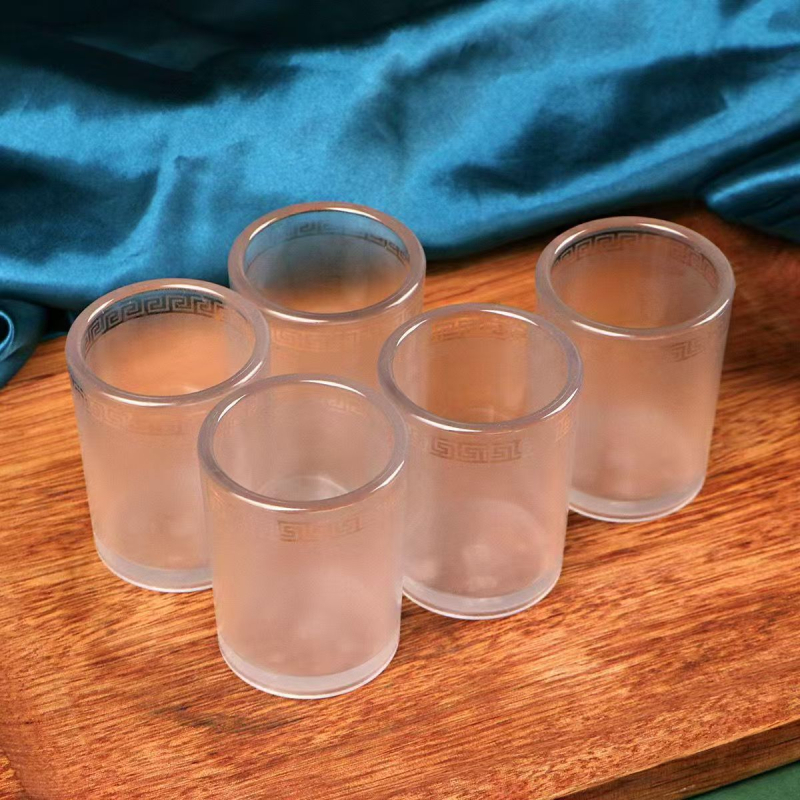 Borospohár, műanyag, modern-minimalista stílus, 60 g, logónyomás elérhető